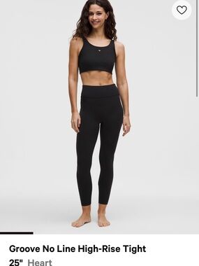 lululemon athletica Black Groove No Line High-Rise Tights